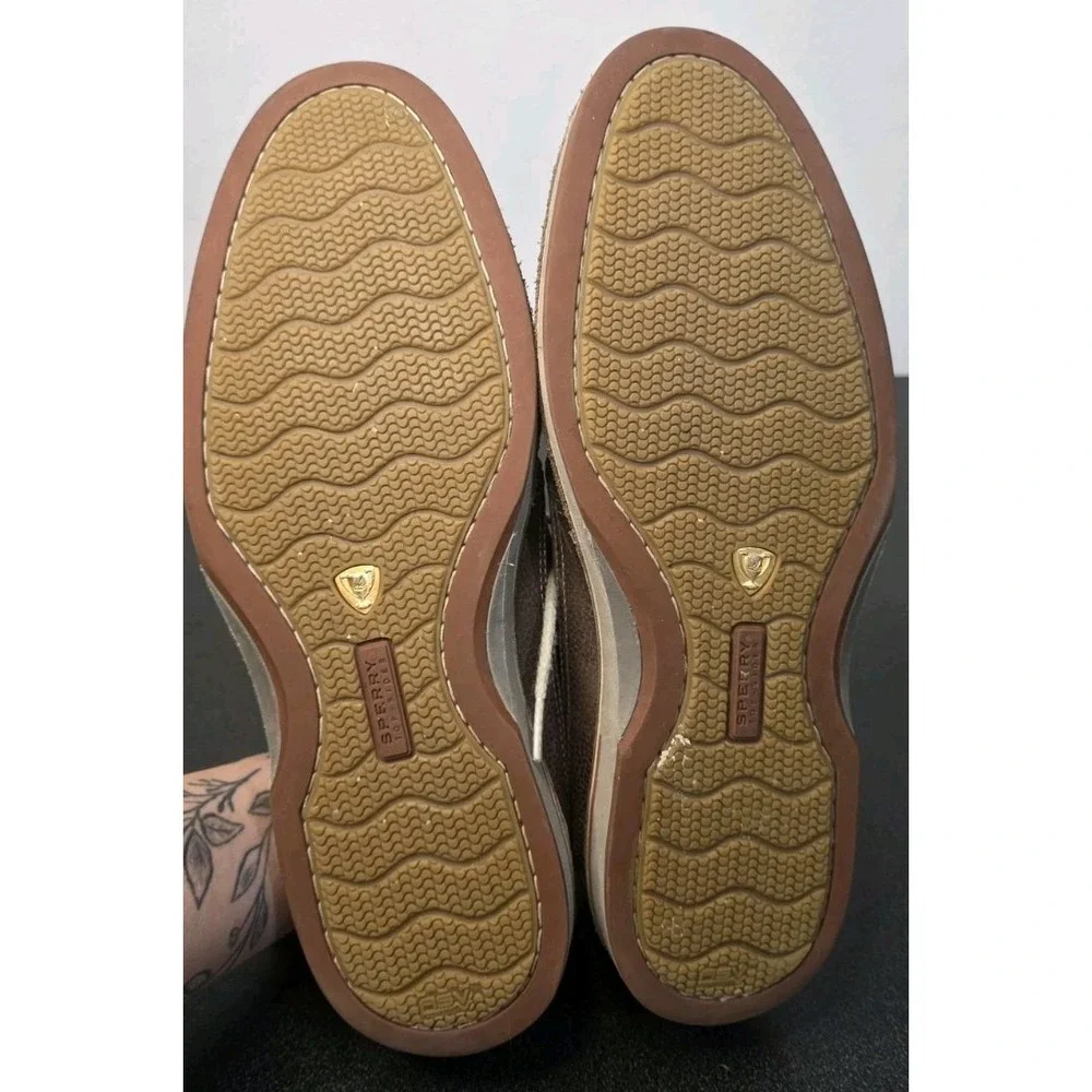 Sperry Top Sider Gold Cup Chukka Loafer Brown Leather Men 10M Career Casual Lace